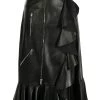 Alexander McQueen high-waisted ruffle-hem skirt