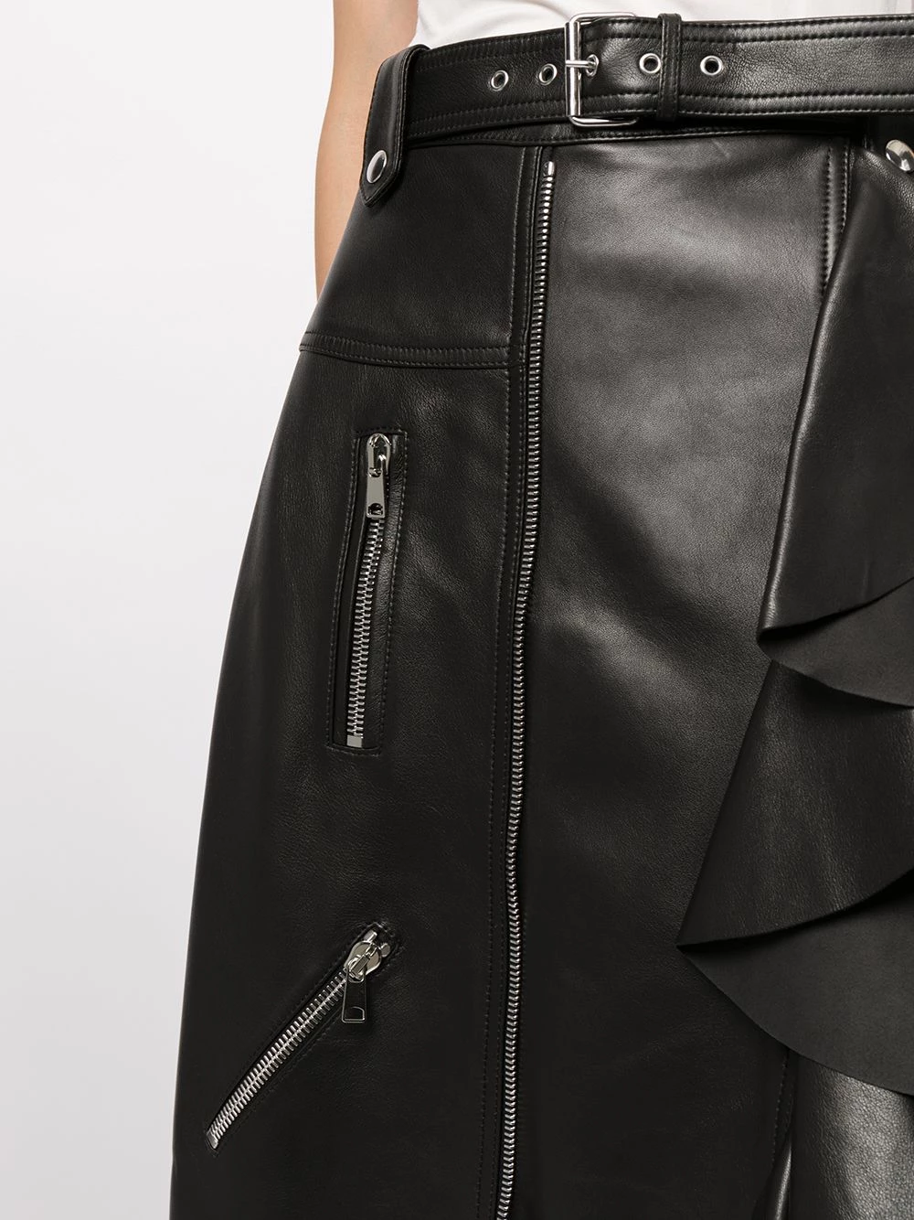 Buy 😍 Alexander McQueen High waisted ruffle hem 👗 skirt 🛒 5 Alexander McQueen high-waisted ruffle-hem skirt