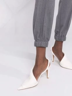 Alexander McQueen slim-fit gathered-ankle trousers