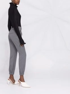 Alexander McQueen slim-fit gathered-ankle trousers