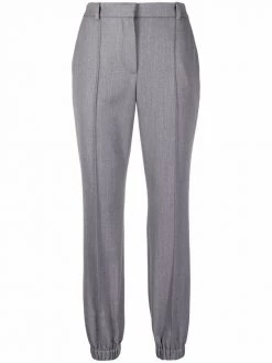 Alexander McQueen slim-fit gathered-ankle trousers