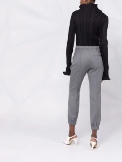 Alexander McQueen slim-fit gathered-ankle trousers