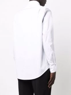 Alexander McQueen stripe insert button-front shirt