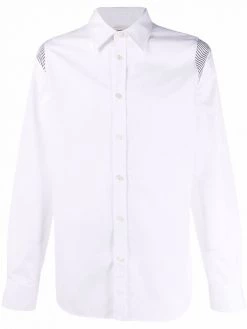 Alexander McQueen stripe insert button-front shirt