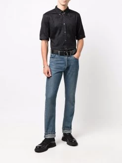 Alexander McQueen Skull jacquard short-sleeve shirt