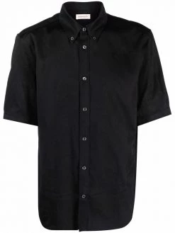 Alexander McQueen Skull jacquard short-sleeve shirt