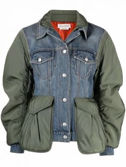 Alexander McQueen colour-block denim jacket