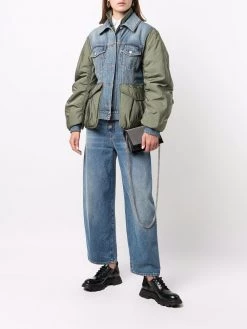 Alexander McQueen colour-block denim jacket