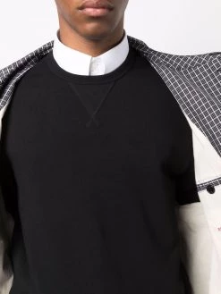 Alexander McQueen jacquard-logo panelled jumper