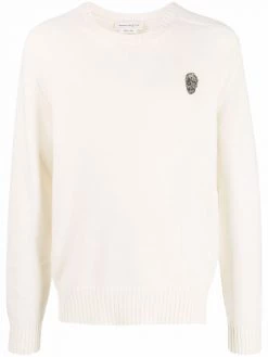 Alexander McQueen skull-motif cashmere jumper