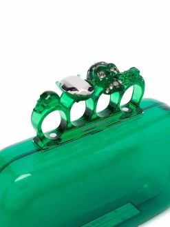 Alexander McQueen Skull Four-Ring clutch