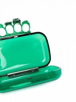 Alexander McQueen Skull Four-Ring clutch
