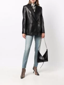 Alexander McQueen double-breasted lambskin blazer