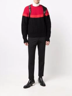 Alexander McQueen long-sleeve cable-knit jumper