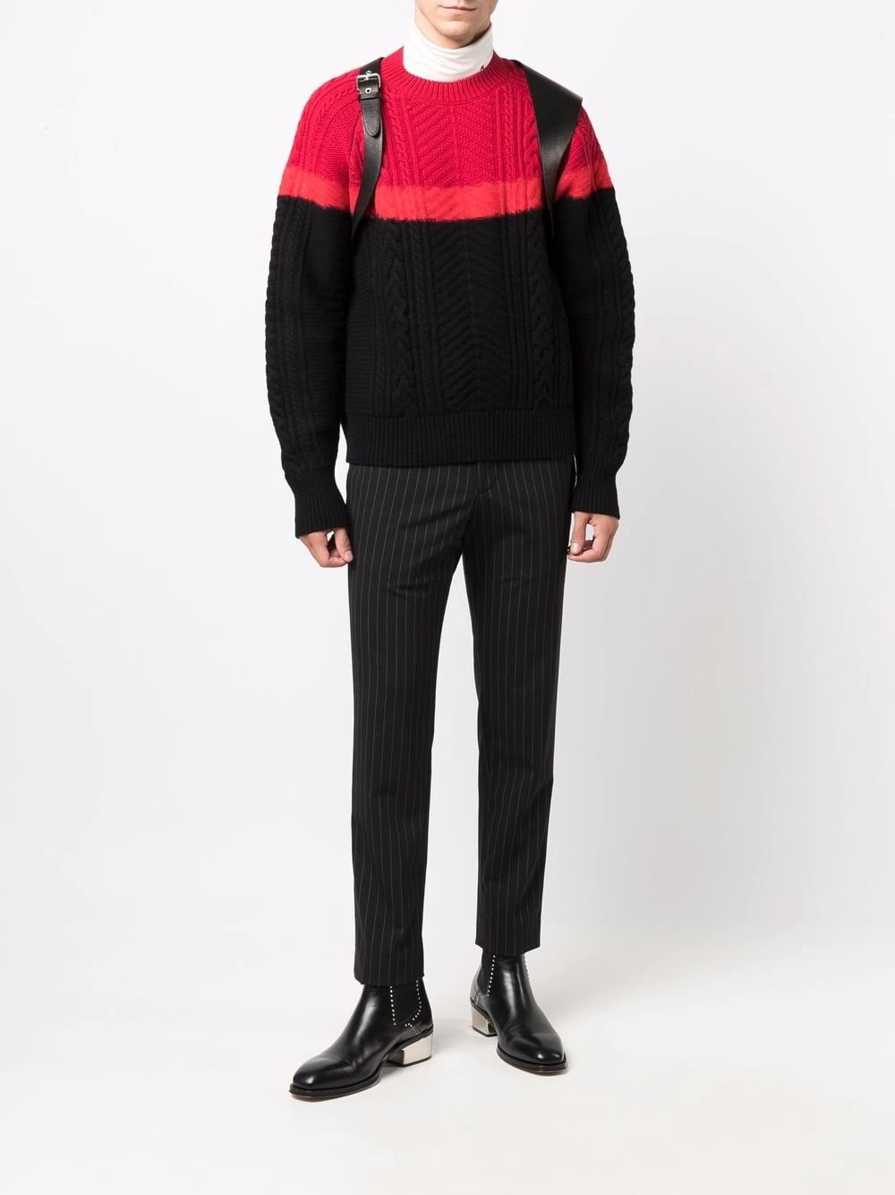 Wholesale โ Alexander McQueen Long sleeve cable knit jumper ๐ 2 Alexander McQueen long-sleeve cable-knit jumper