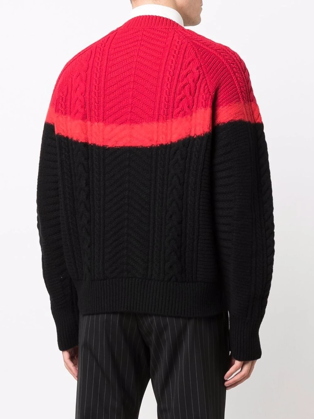 Wholesale โ Alexander McQueen Long sleeve cable knit jumper ๐ 4 Alexander McQueen long-sleeve cable-knit jumper