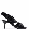 Alexander McQueen slingback buckled leather sandals