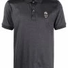 Alexander McQueen skull-detail short-sleeved polo shirt
