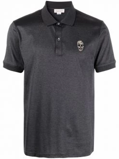Alexander McQueen skull-detail short-sleeved polo shirt