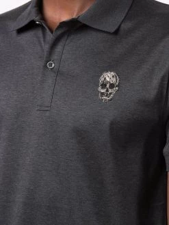 Alexander McQueen skull-detail short-sleeved polo shirt