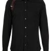 Alexander McQueen harness-detail long-sleeve shirt