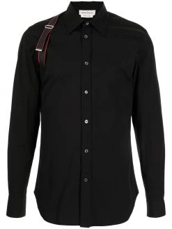 Alexander McQueen harness-detail long-sleeve shirt