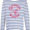 Alexander McQueen logo-print striped jumper