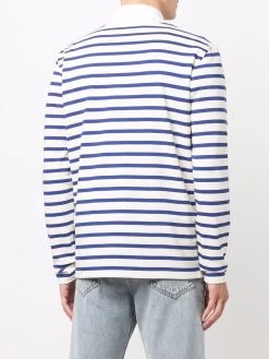 Alexander McQueen logo-print striped jumper