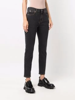Alexander McQueen contrast stitch skinny jeans