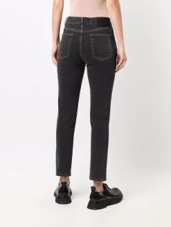 Alexander McQueen contrast stitch skinny jeans