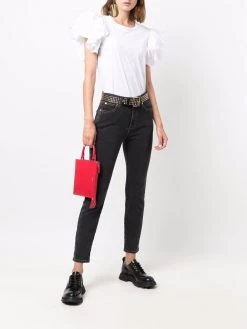 Alexander McQueen contrast stitch skinny jeans