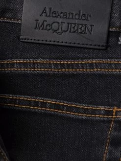Alexander McQueen contrast stitch skinny jeans