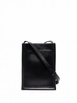 Alexander McQueen embroidered logo messenger bag