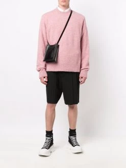 Alexander McQueen embroidered logo messenger bag