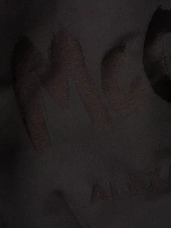 Alexander McQueen logo-print mid-length coat