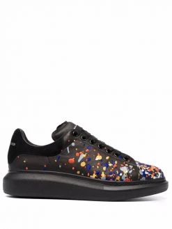 Alexander McQueen Oversized paint-embroidery sneakers