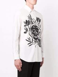 Alexander McQueen skull-print cotton shirt