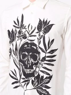 Alexander McQueen skull-print cotton shirt