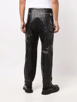 Alexander McQueen leather track pants