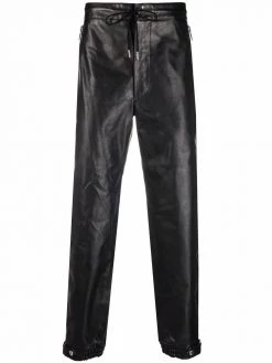 Alexander McQueen leather track pants