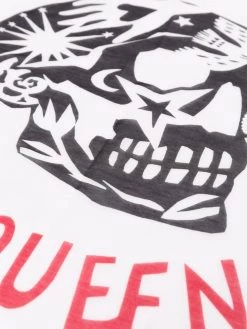 Alexander McQueen logo-print silk-blend scarf