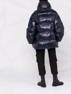 Alexander McQueen padded high-low coat