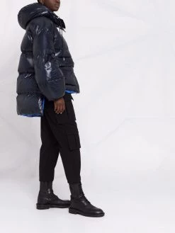 Alexander McQueen padded high-low coat