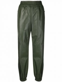 Alexander McQueen elasticated leather joggers