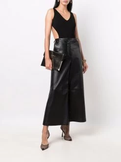 Alexander McQueen cut out-detail sleeveless top