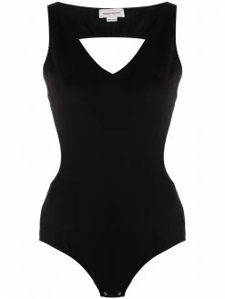 Alexander McQueen cut out-detail sleeveless top