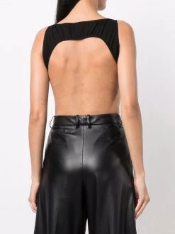 Alexander McQueen cut out-detail sleeveless top