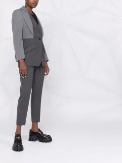 Alexander McQueen layered single-breasted jacket