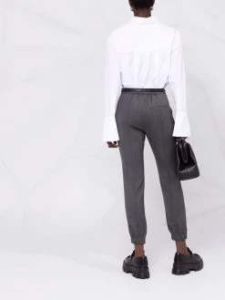 Alexander McQueen pressed-crease trousers