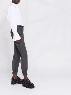 Alexander McQueen pressed-crease trousers